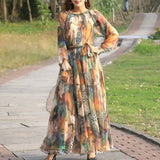 Beautiful Floral Printed Maxi Dress