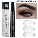 3D 5 Color Waterproof Natural Eyebrow Pencil