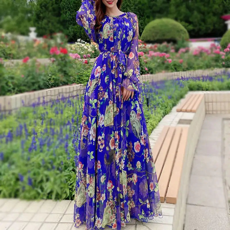 Beautiful Floral Printed Maxi Dress