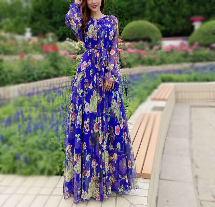 Beautiful Floral Printed Maxi Dress